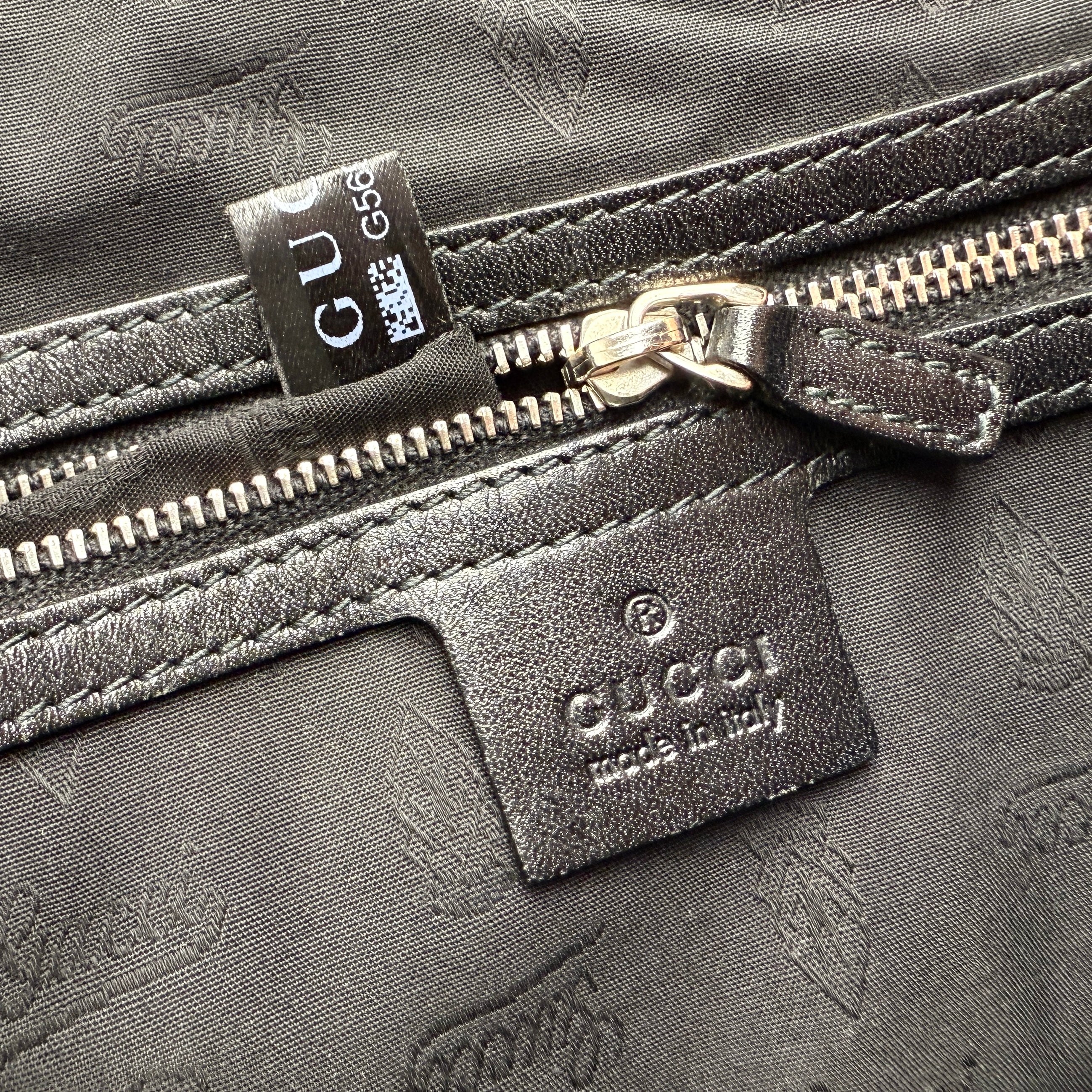 Pre-owned Gucci GG Twins Canvas Leather Tote Bag