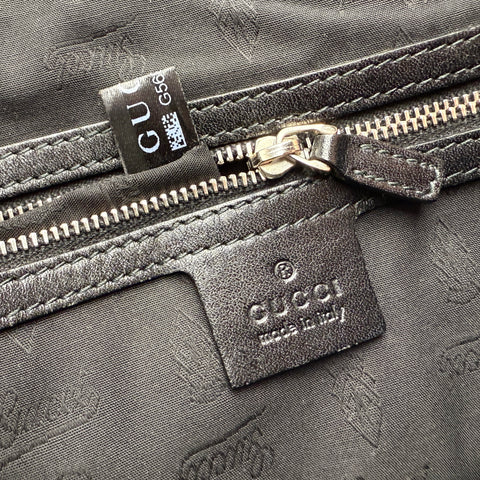 Pre-owned Gucci GG Twins Canvas Leather Tote Bag