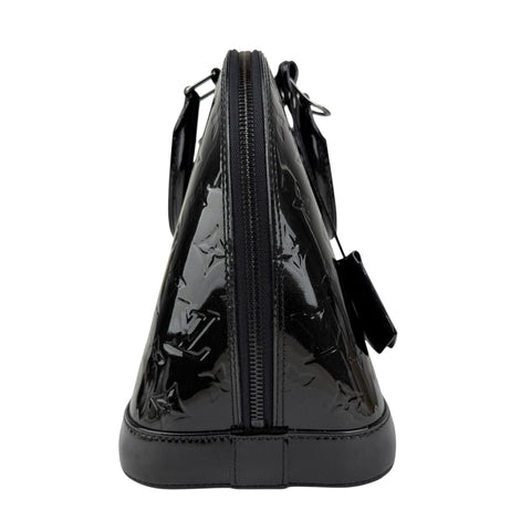 Pre-owned Louis Vuitton Black Magnetique Monogram Vernis Alma PM bag