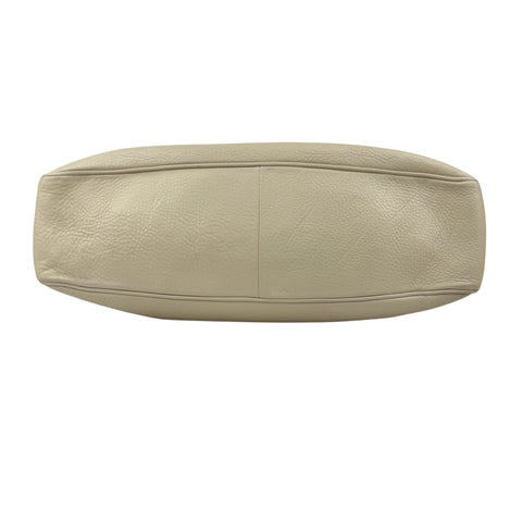 Pre-owned Gucci Beige/White GG Canvas Diana Bamboo Shoulder Bag