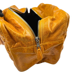 Balenciaga Quilted Mustard Yellow Leather Matelasse Handbag