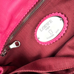Loewe Pink Leather Flamenco Shoulder Bag