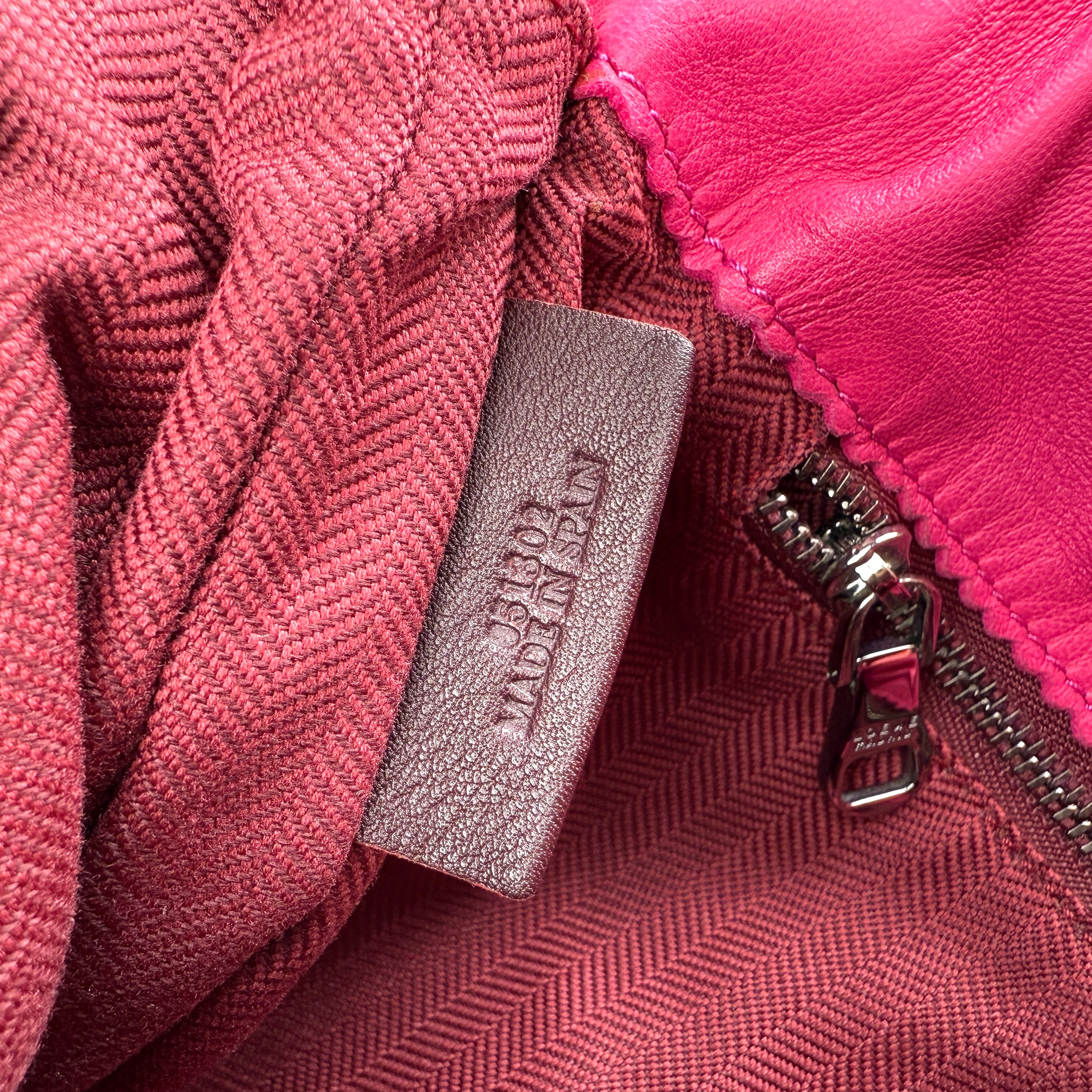 Loewe Pink Leather Flamenco Shoulder Bag