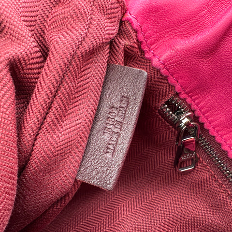 Loewe Pink Leather Flamenco Shoulder Bag
