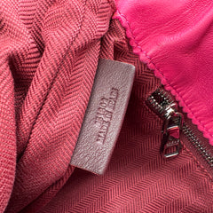 Loewe Pink Leather Flamenco Shoulder Bag