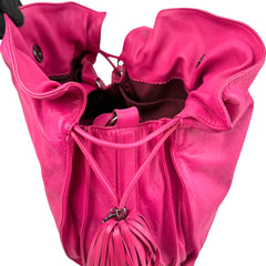 Loewe Pink Leather Flamenco Shoulder Bag