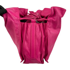 Loewe Pink Leather Flamenco Shoulder Bag