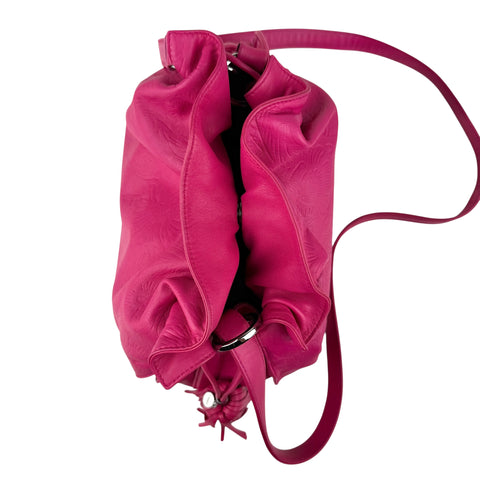 Loewe Pink Leather Flamenco Shoulder Bag