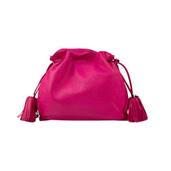loewe pink leather flamenco shoulder bag back