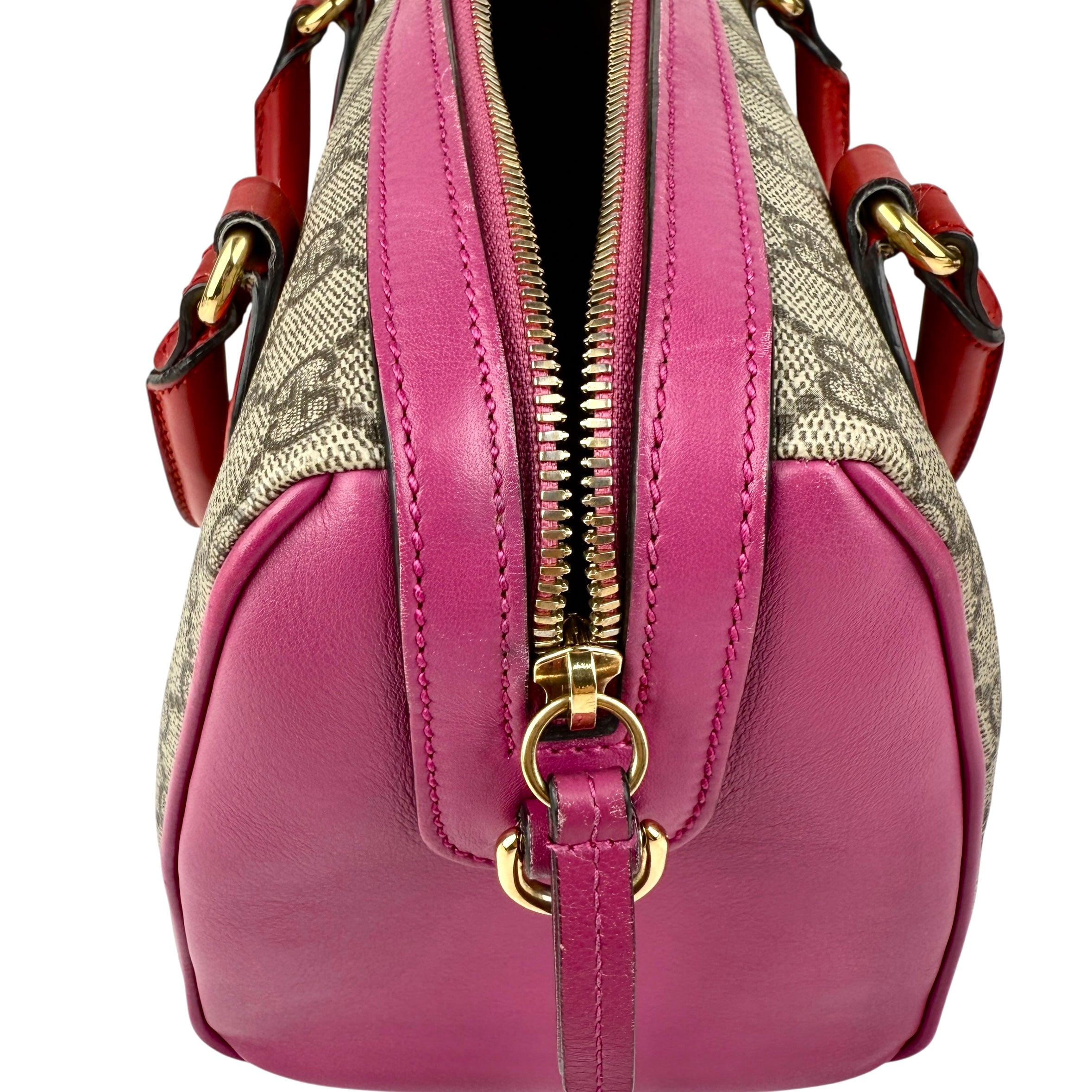 Gucci GG Supreme Hand Bag PVC Leather 2way