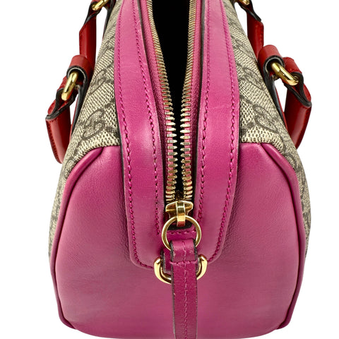 Gucci GG Supreme Hand Bag PVC Leather 2way