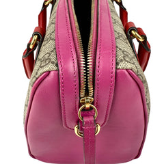 Gucci GG Supreme Hand Bag PVC Leather 2way