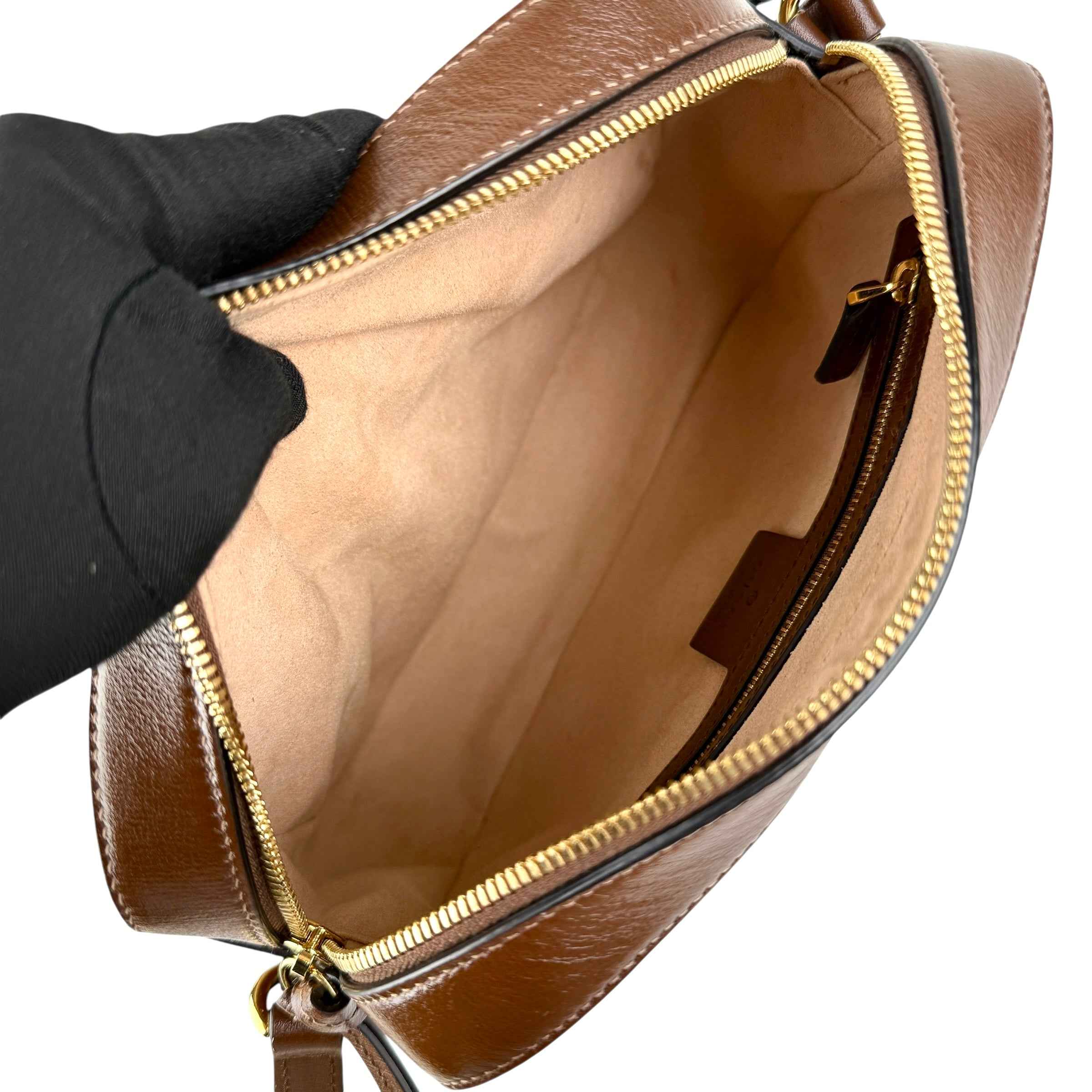 Gucci 1955 Horsebit Gg Supreme Shoulder Bag