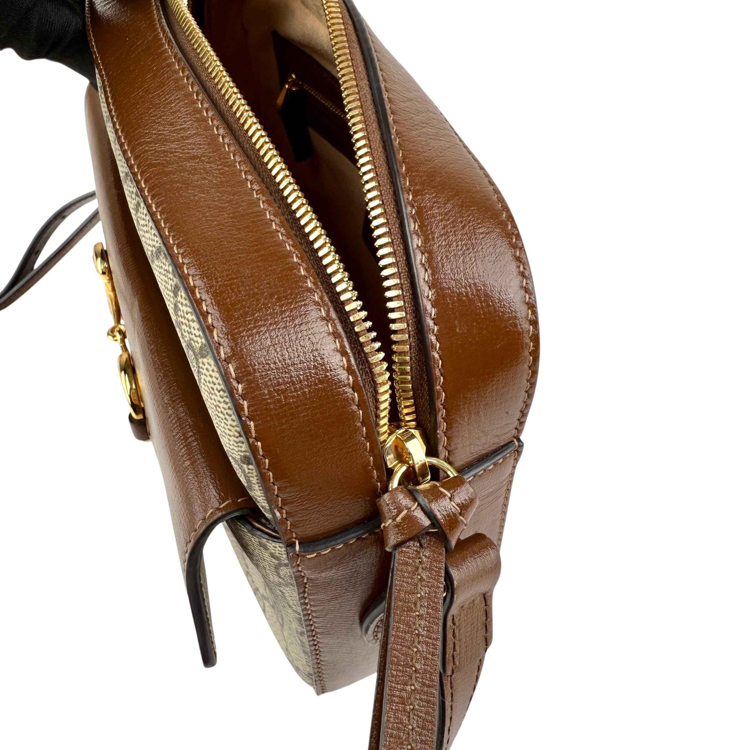 Gucci 1955 Horsebit Gg Supreme Shoulder Bag