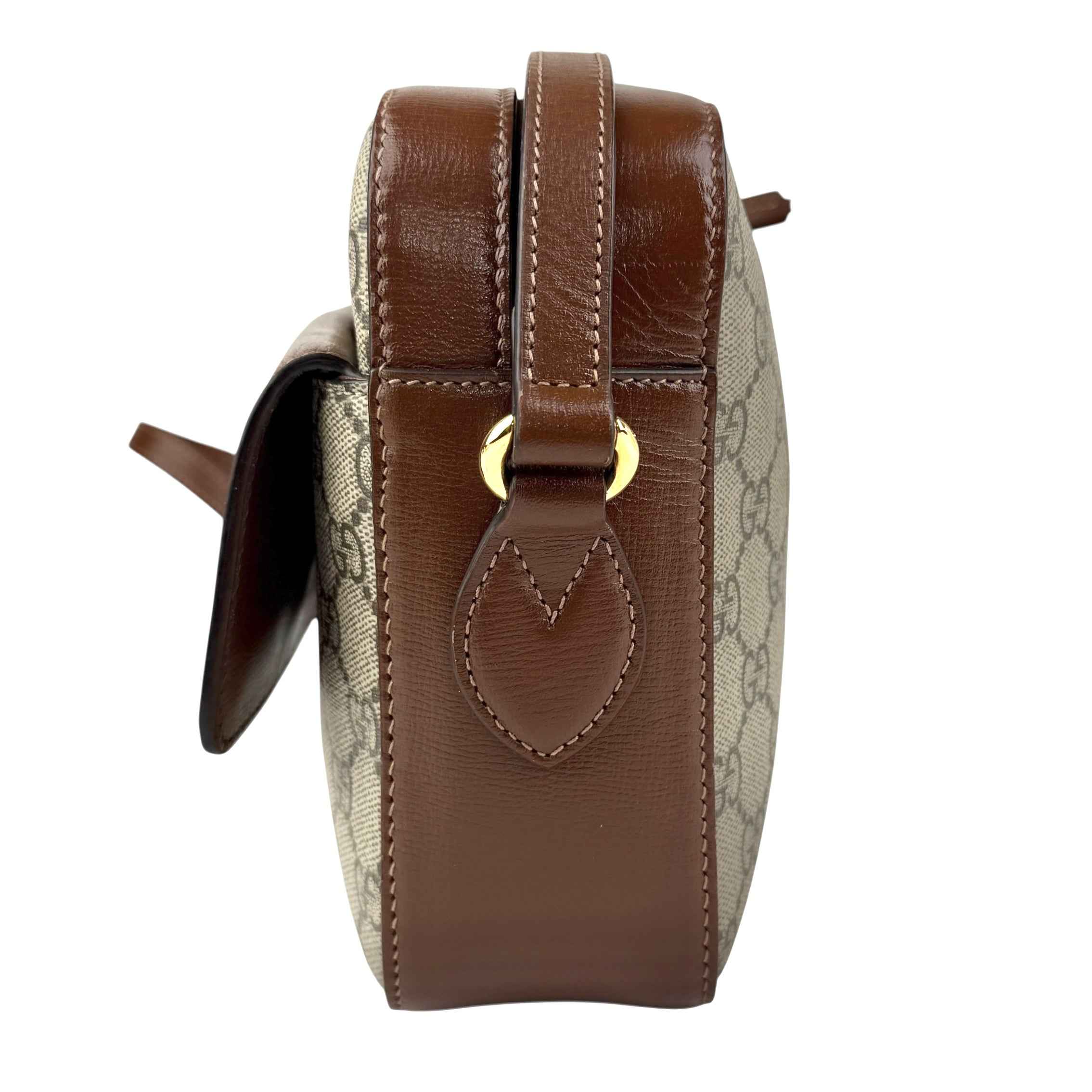 Gucci 1955 Horsebit Gg Supreme Shoulder Bag