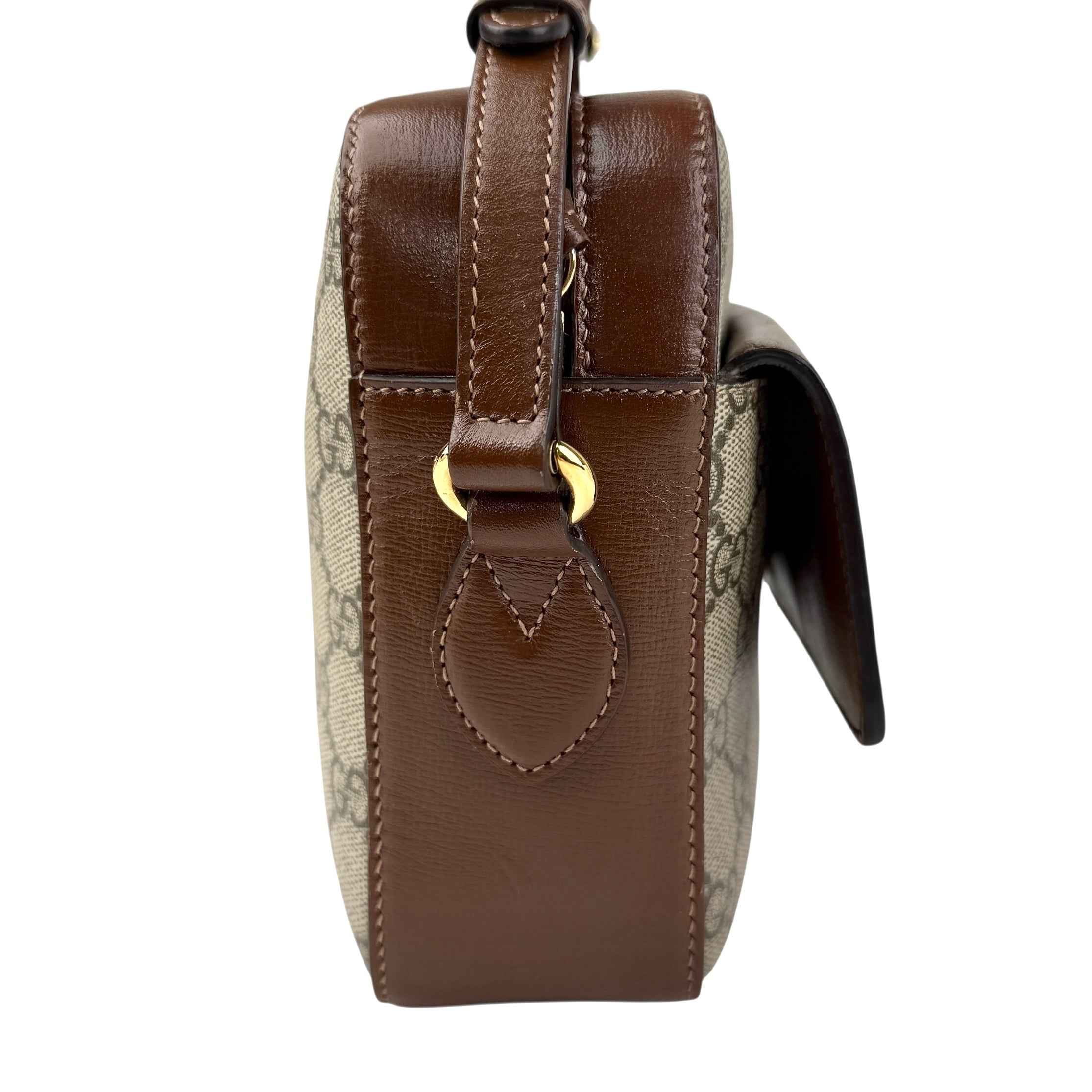 Gucci 1955 Horsebit Gg Supreme Shoulder Bag