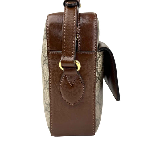 Gucci 1955 Horsebit Gg Supreme Shoulder Bag