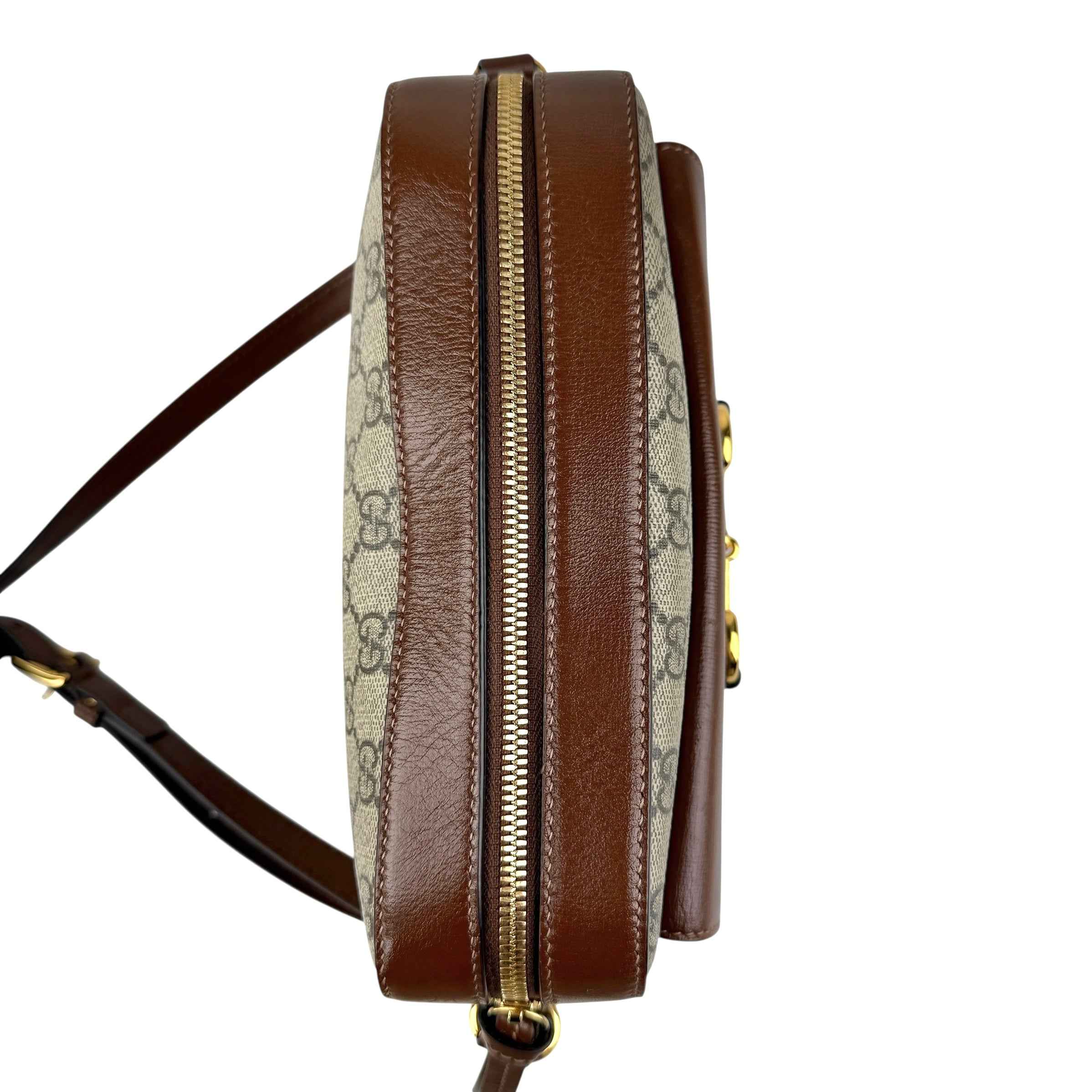Gucci 1955 Horsebit Gg Supreme Shoulder Bag