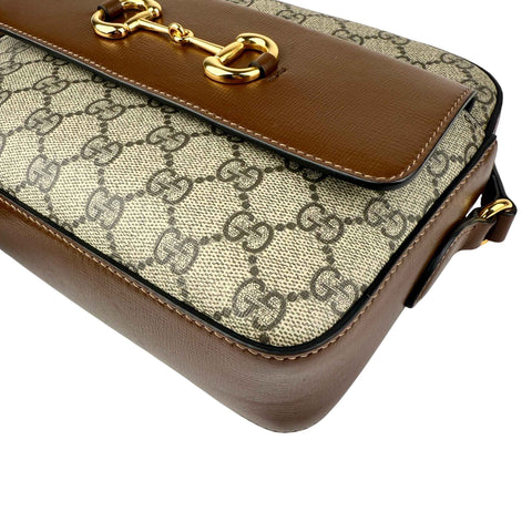 Gucci 1955 Horsebit Gg Supreme Shoulder Bag