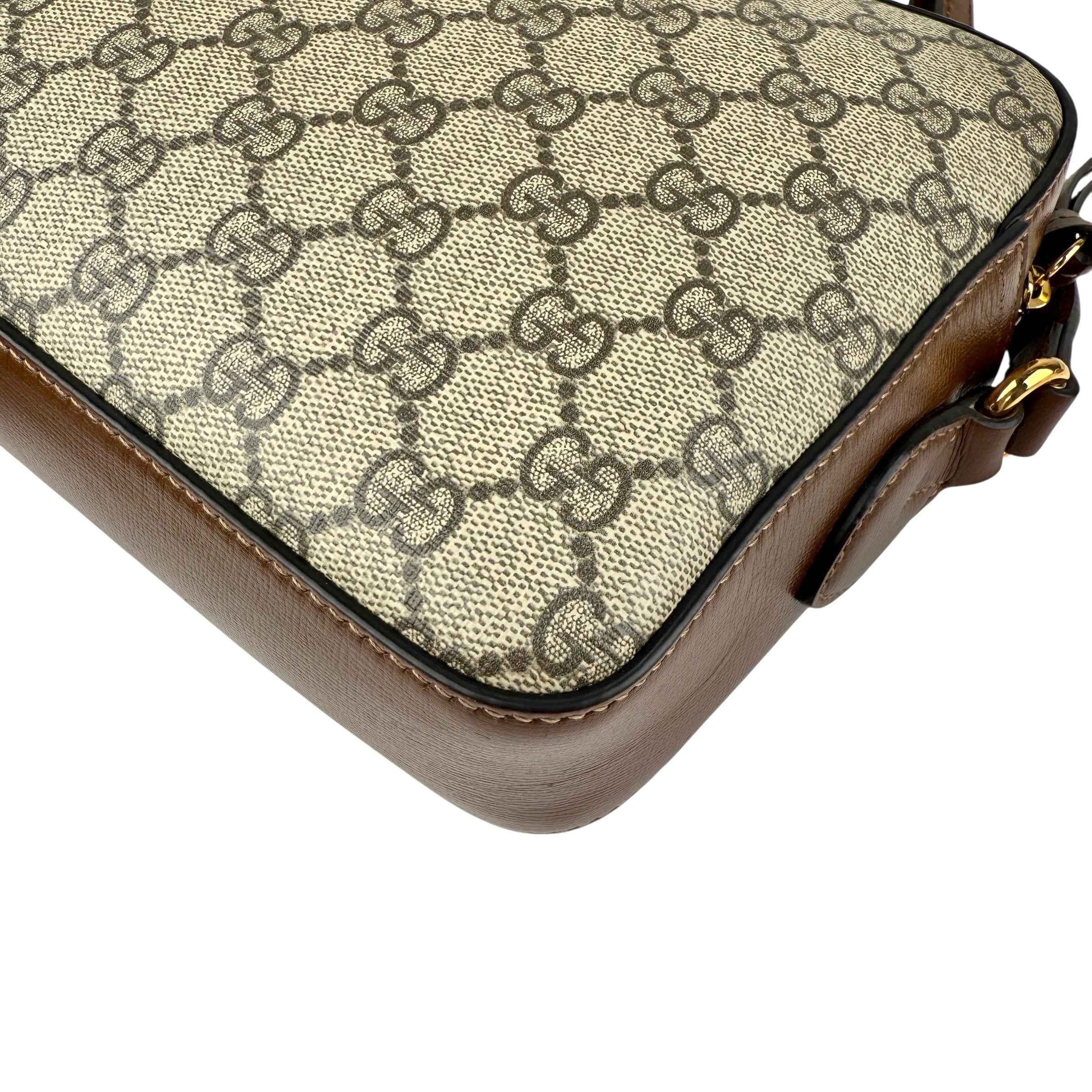 Gucci 1955 Horsebit Gg Supreme Shoulder Bag