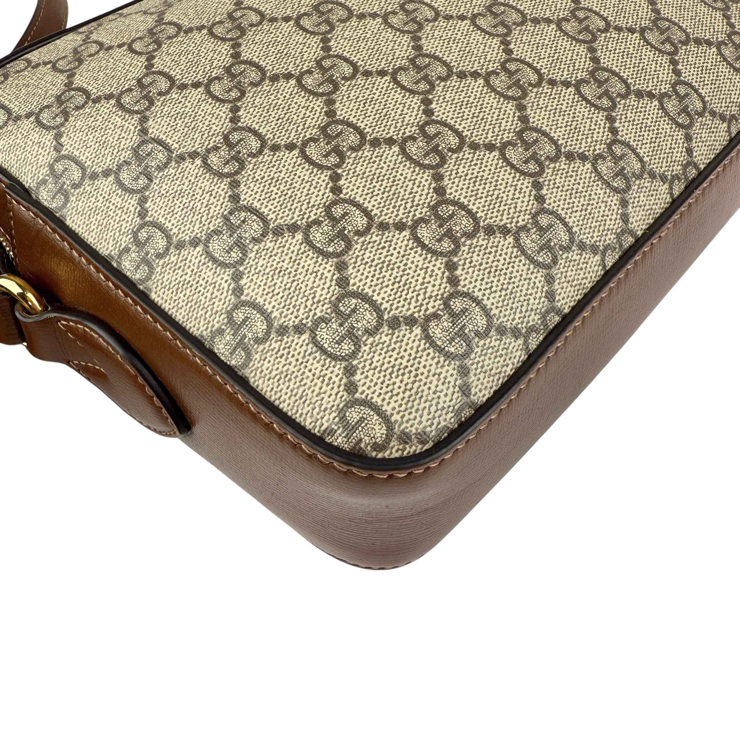 Gucci 1955 Horsebit Gg Supreme Shoulder Bag