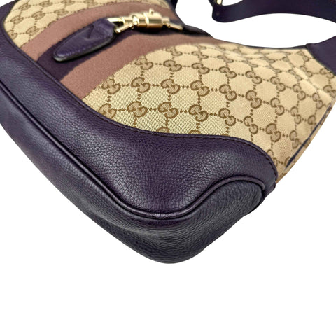 Gucci Web Canvas Jackie Shoulder Bag