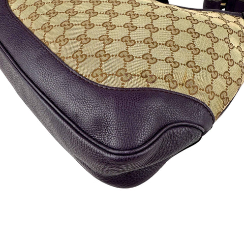 Gucci Web Canvas Jackie Shoulder Bag