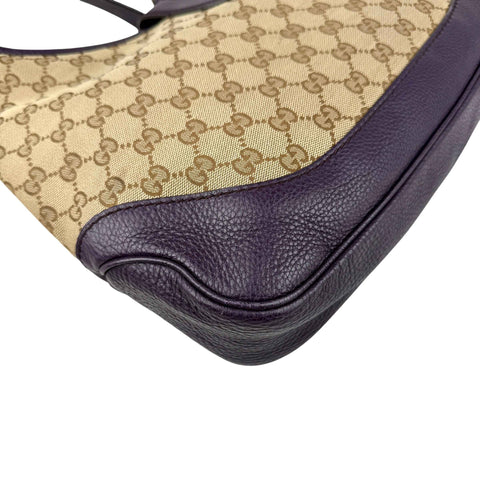 Gucci Web Canvas Jackie Shoulder Bag