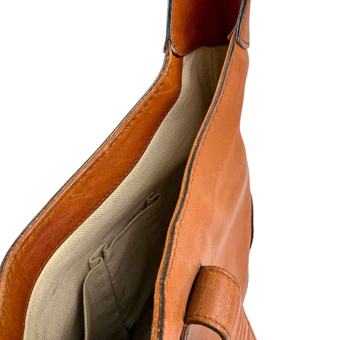 Gucci Leather Jackie Shoulder Bag Tan Brown