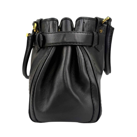 Gucci Black Leather GG Running Large Tote Bag