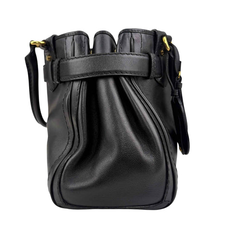 Gucci Black Leather GG Running Large Tote Bag
