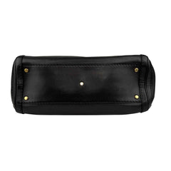 Gucci Black Leather GG Running Large Tote Bag