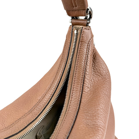 Pre-owned Gucci Brown Pebbled Leather Miss GG Original Hobo bag