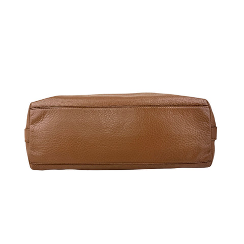 Pre-owned Gucci Brown Pebbled Leather Miss GG Original Hobo bag