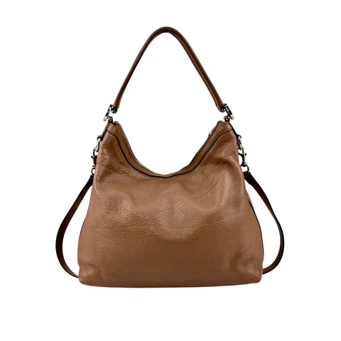 Pre-owned Gucci Brown Pebbled Leather Miss GG Original Hobo bag main image