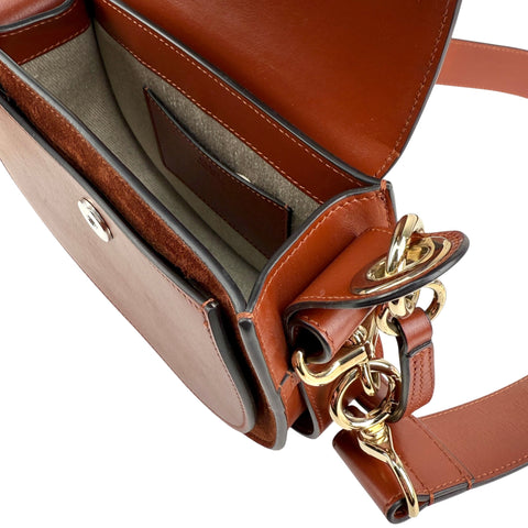 Pre-owned Chloé Tess Bag In Smooth And Suede Leather In Brown bag