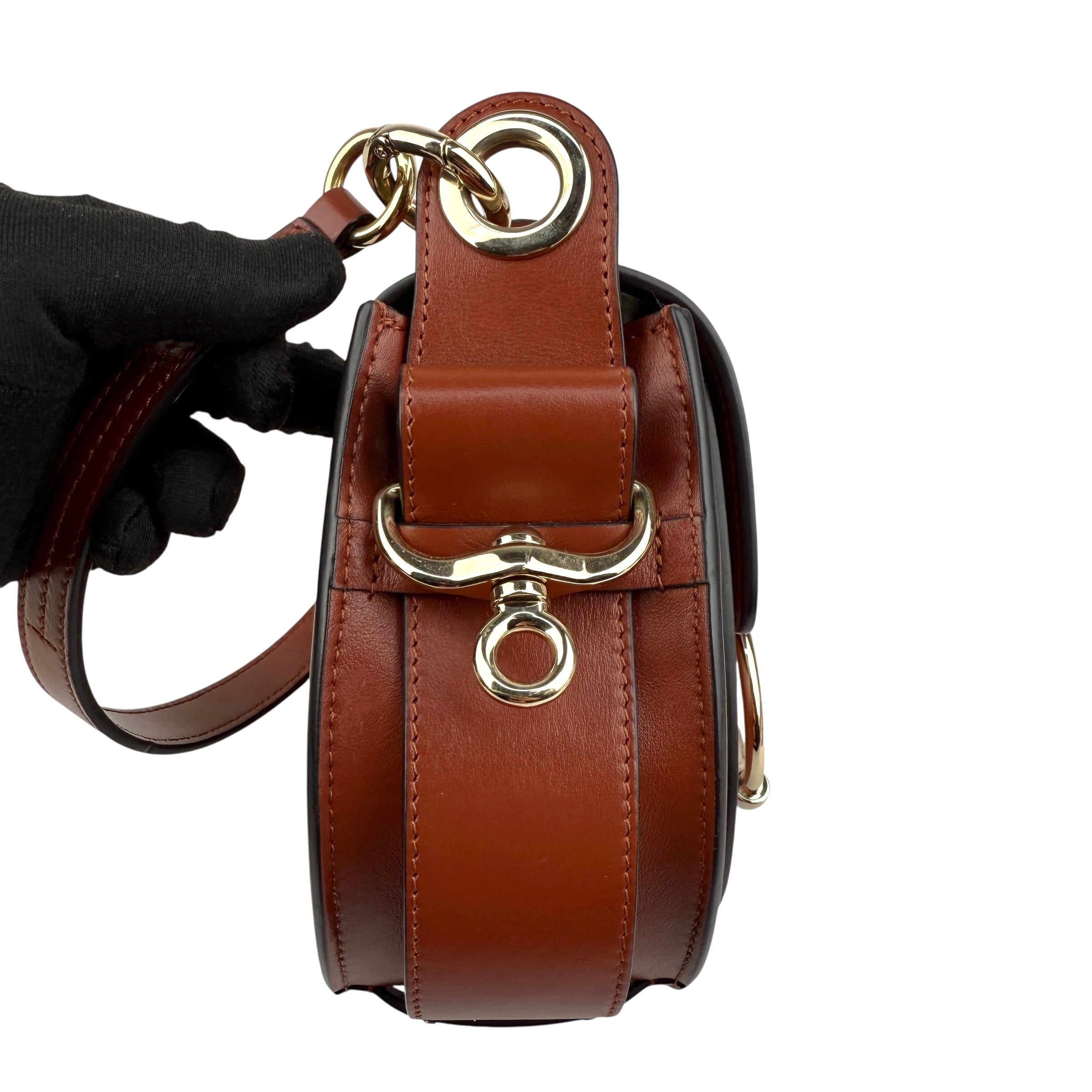 Pre-owned Chloé Tess Bag In Smooth And Suede Leather In Brown bag
