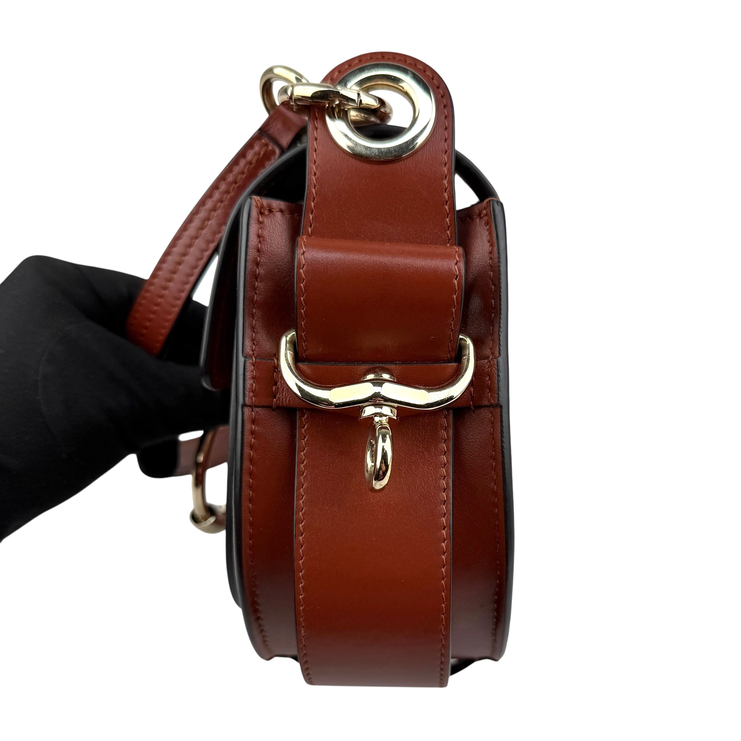Pre-owned Chloé Tess Bag In Smooth And Suede Leather In Brown bag