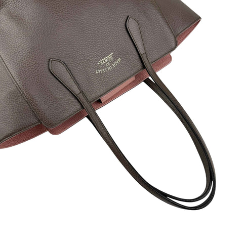 Gucci Grey Pebbled Calfskin Leather Swing Tote Bag