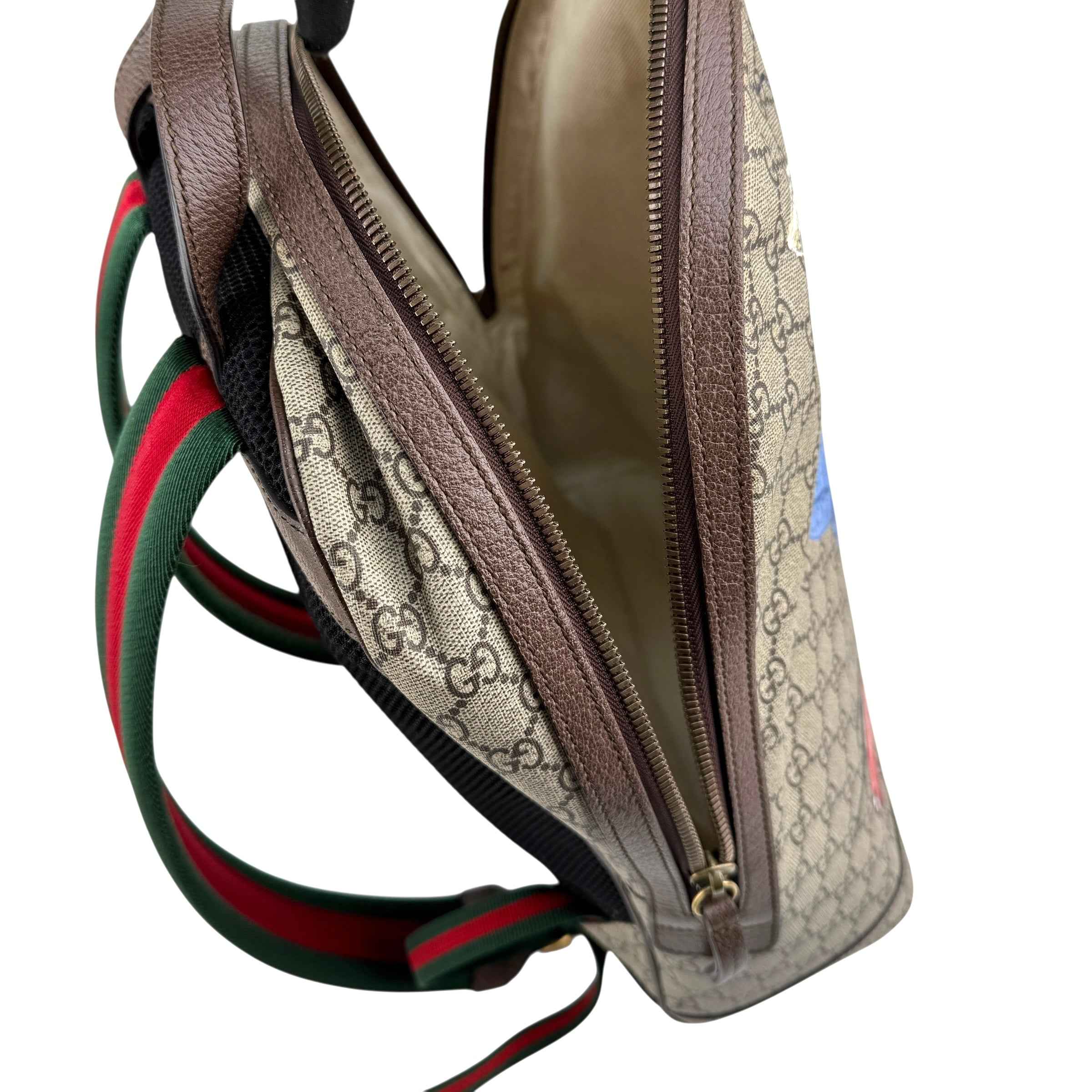 Gucci GG Supreme Monogram Web Insect Dome Backpack