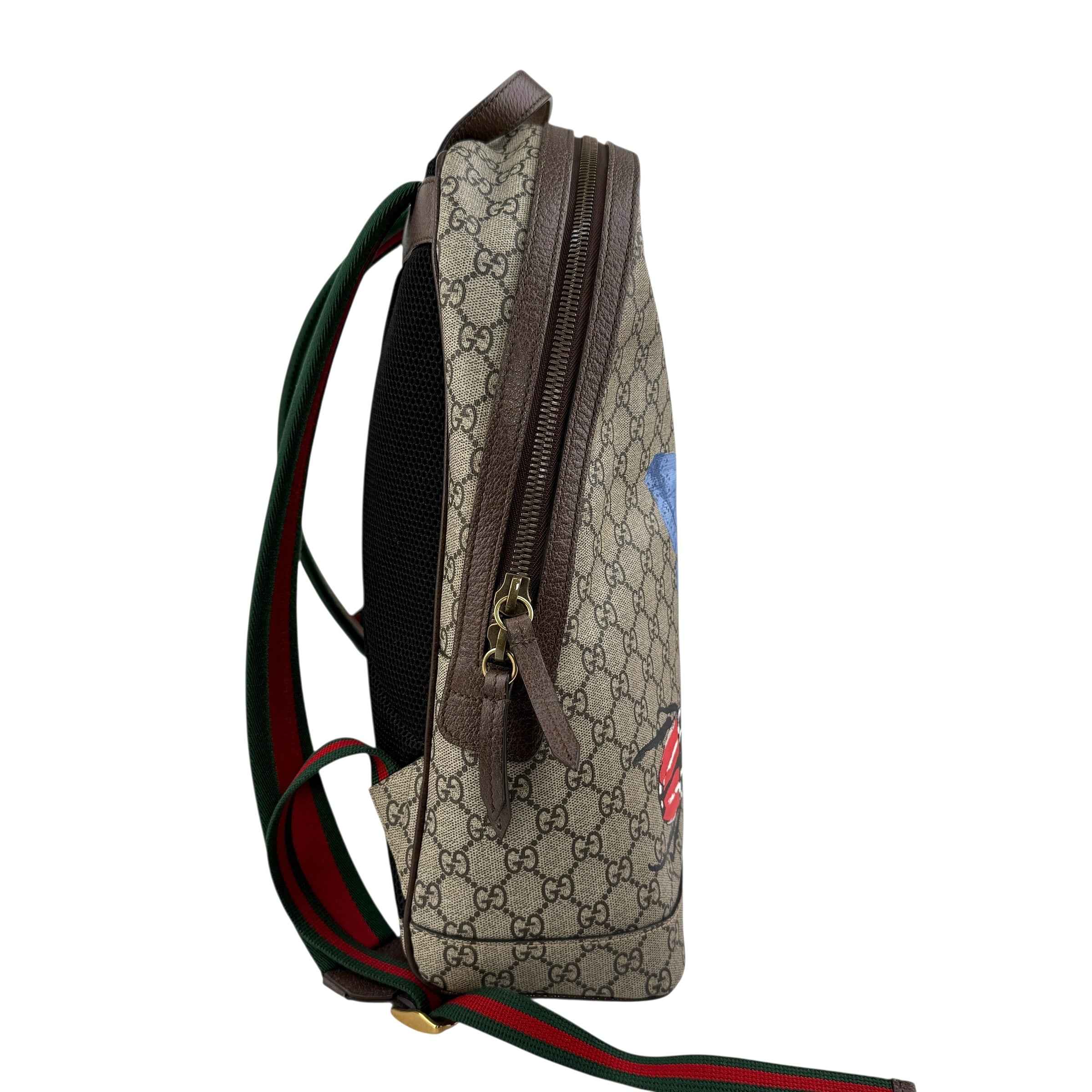 Gucci GG Supreme Monogram Web Insect Dome Backpack