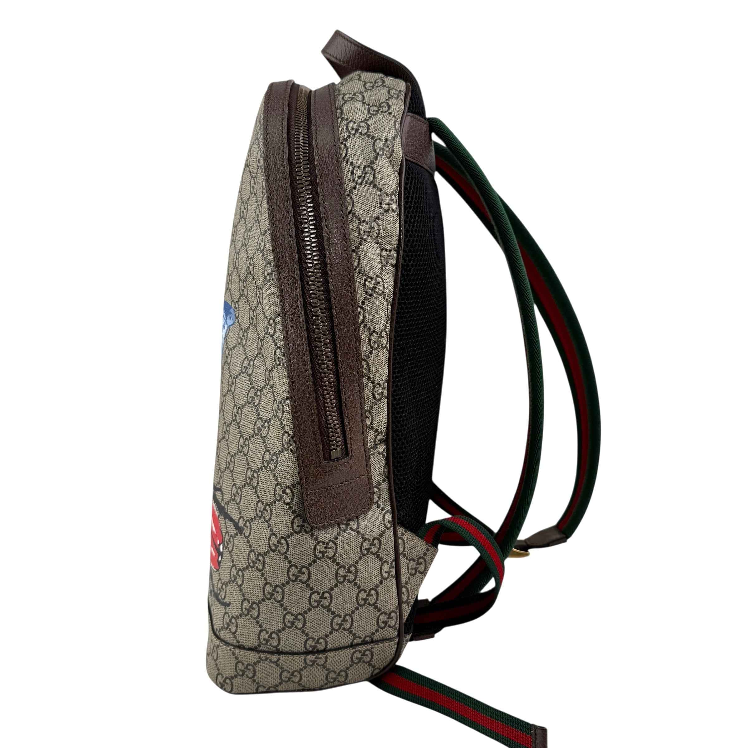 Gucci GG Supreme Monogram Web Insect Dome Backpack