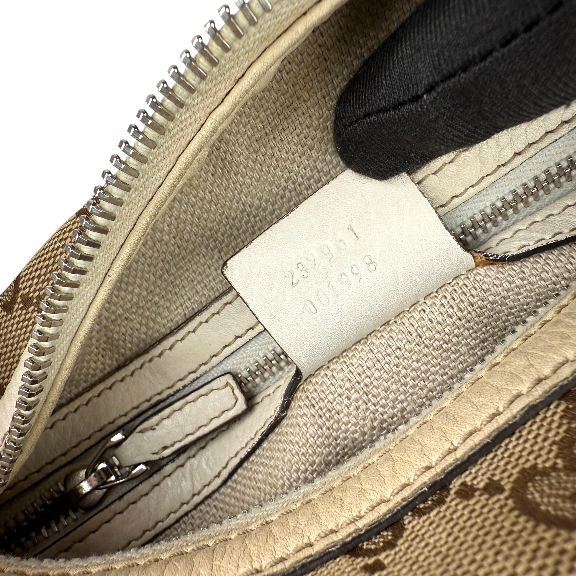 Pre-owned Gucci Beige GG Canvas Medium Horsebit Hobo bag