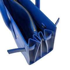 Large Saint Laurent Sac De Jour Tote Sapphire