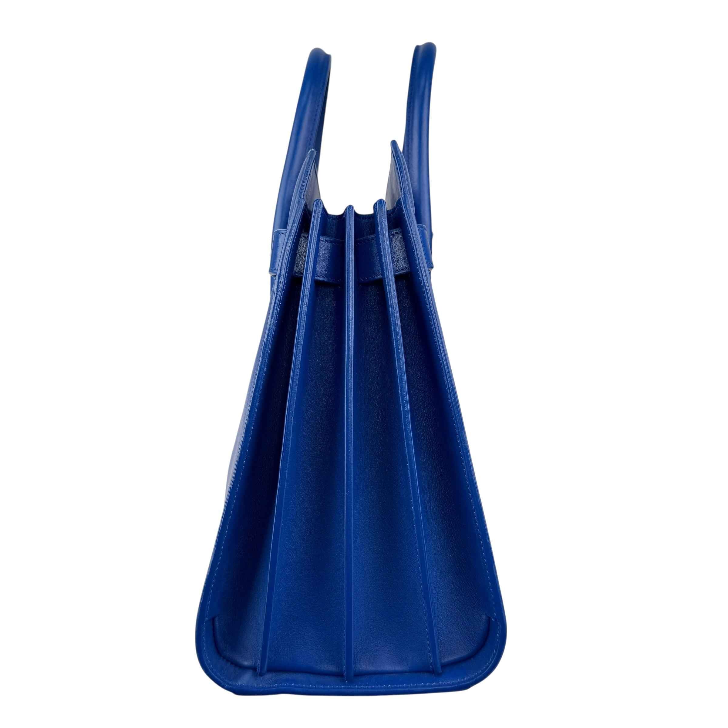 Large Saint Laurent Sac De Jour Tote Sapphire