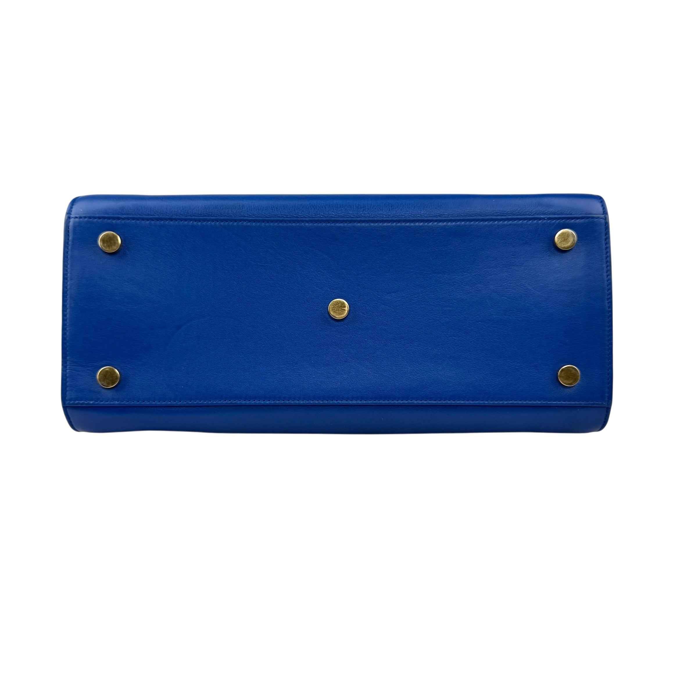 Large Saint Laurent Sac De Jour Tote Sapphire