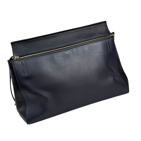 Pre-owned Celine Black Smooth Leather Edge Shoulder Bag shoulder bag