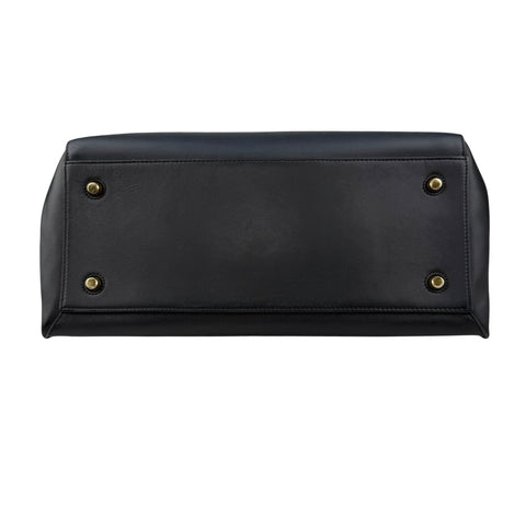 Pre-owned Celine Black Smooth Leather Edge Shoulder Bag shoulder bag