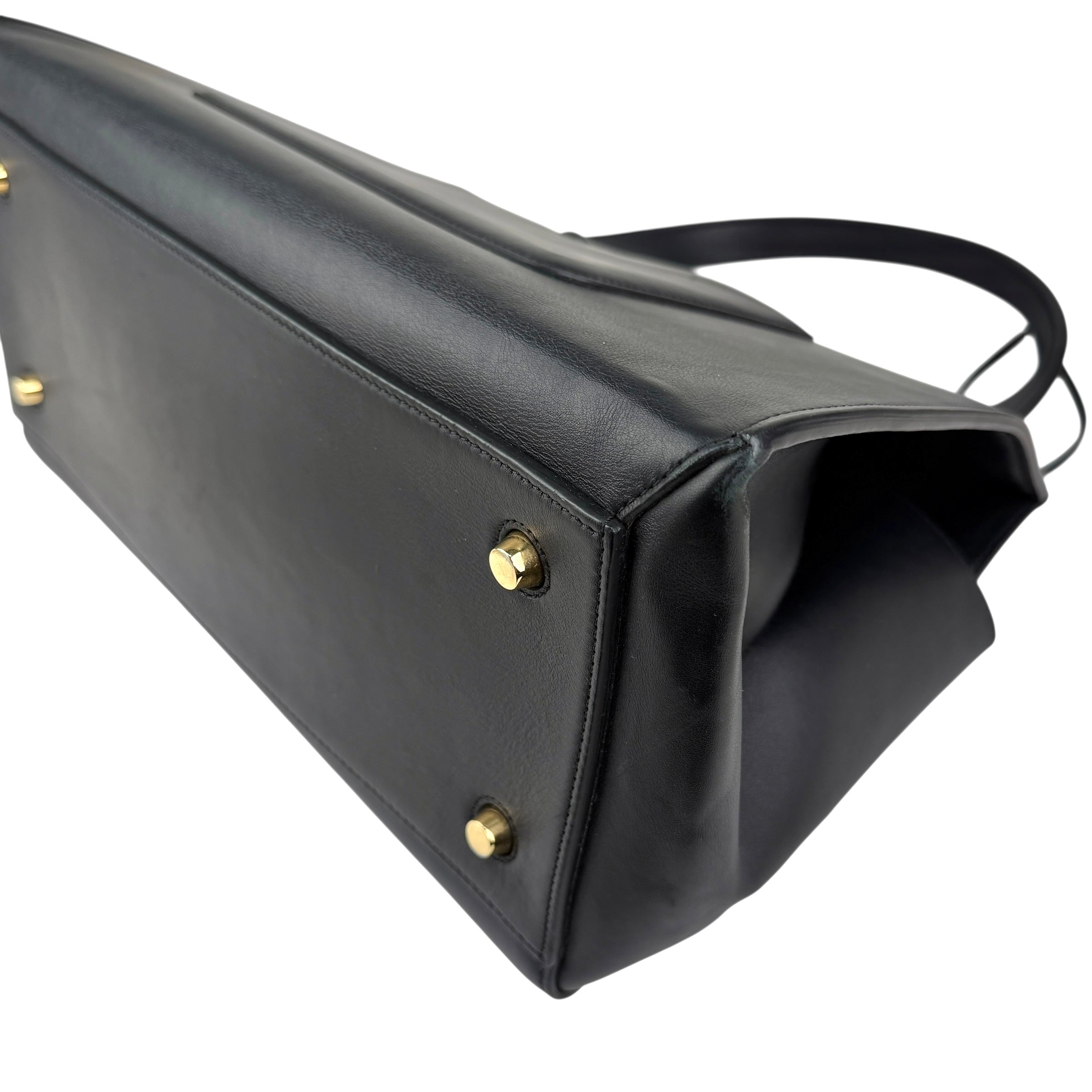 Pre-owned Celine Black Smooth Leather Edge Shoulder Bag shoulder bag