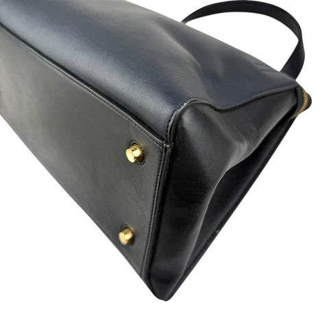 Pre-owned Celine Black Smooth Leather Edge Shoulder Bag shoulder bag